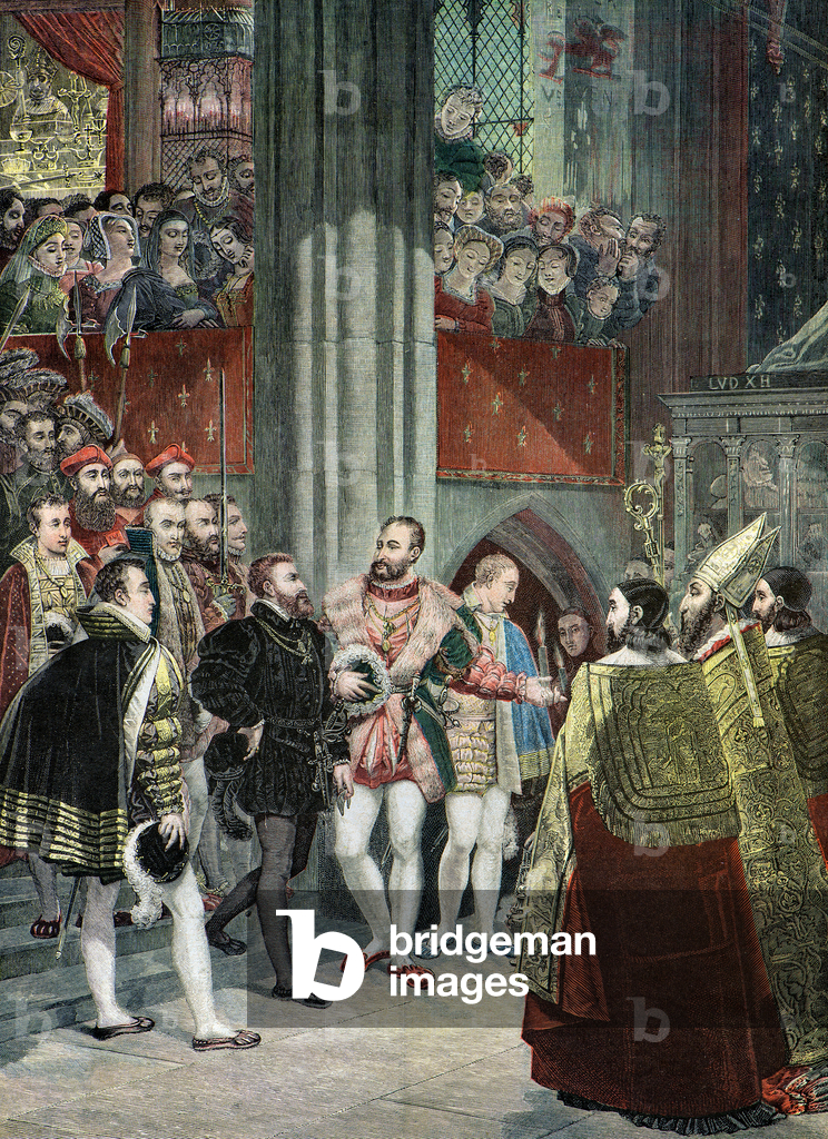 Re Francesco 1 e Re Carlo V, 1893 (stampa)