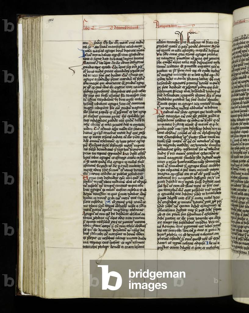 Page 292 from Book 18 of 'Antiquitates Iudaice' by Josephus Flavius, Tyniec, 1466 (ink on parchment)