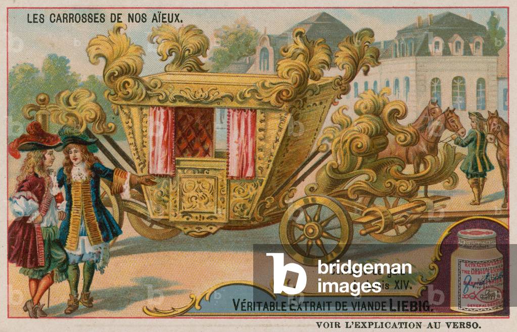 Gala coach of King Louis XIV (chromolitho) by European Artist