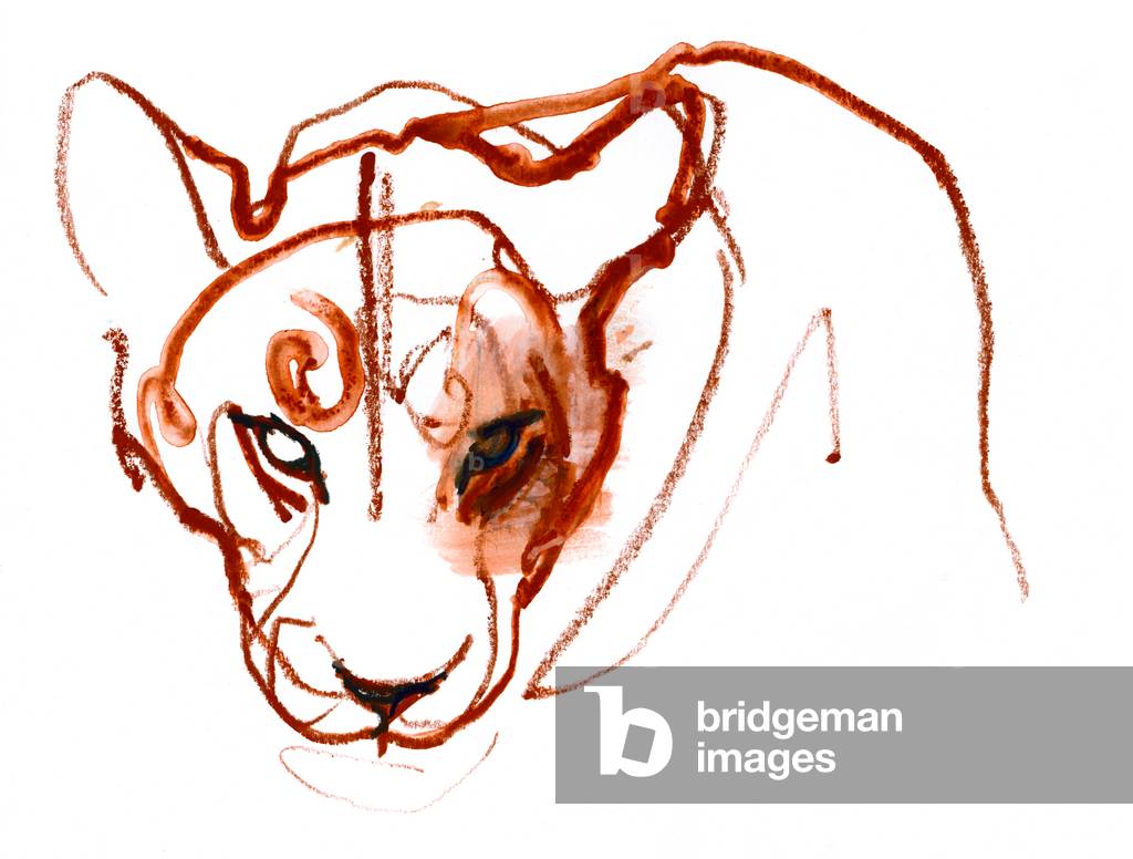 Image de Dessin représentant 

Je regarde ton regard qui me regarde 2021 par Mark Adlington