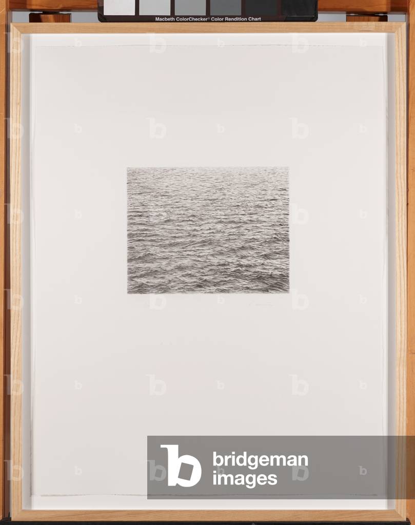 Immagine di Incisione "Punta a secco Ocean Surface" 1983 di Vija Celmins