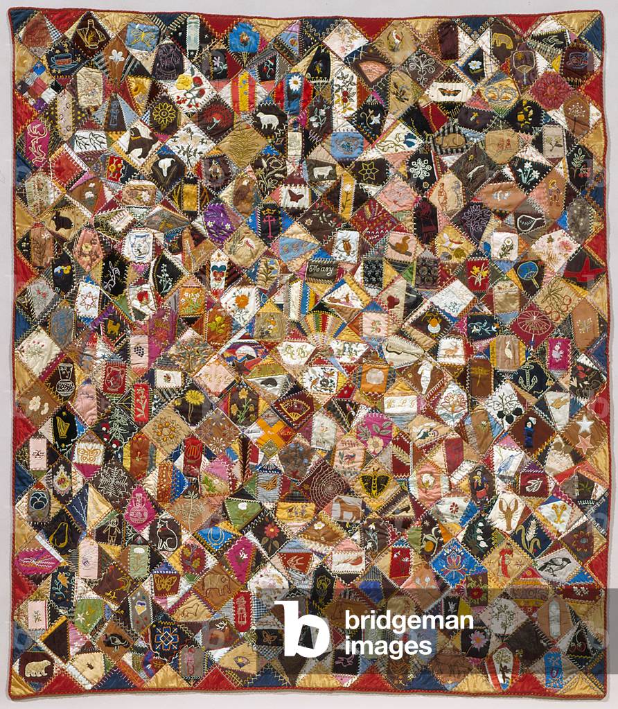 Image de Tapisserie représentant Crazy Quilt 1883 par Victoriene Parsons Mitchell