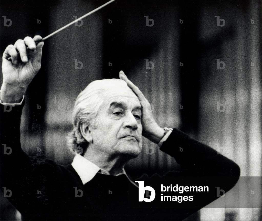 Image of Photography depicting Sergiu Celibidache conducting with by Suzie Maeder
