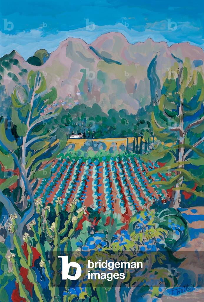 Mountains from Ca'n Tirana Majorca by Josephine Trotter
