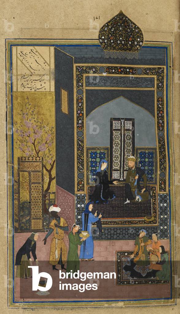 Bahram Gur mit der indischen Prinzessin im Schwarzen Pavillon