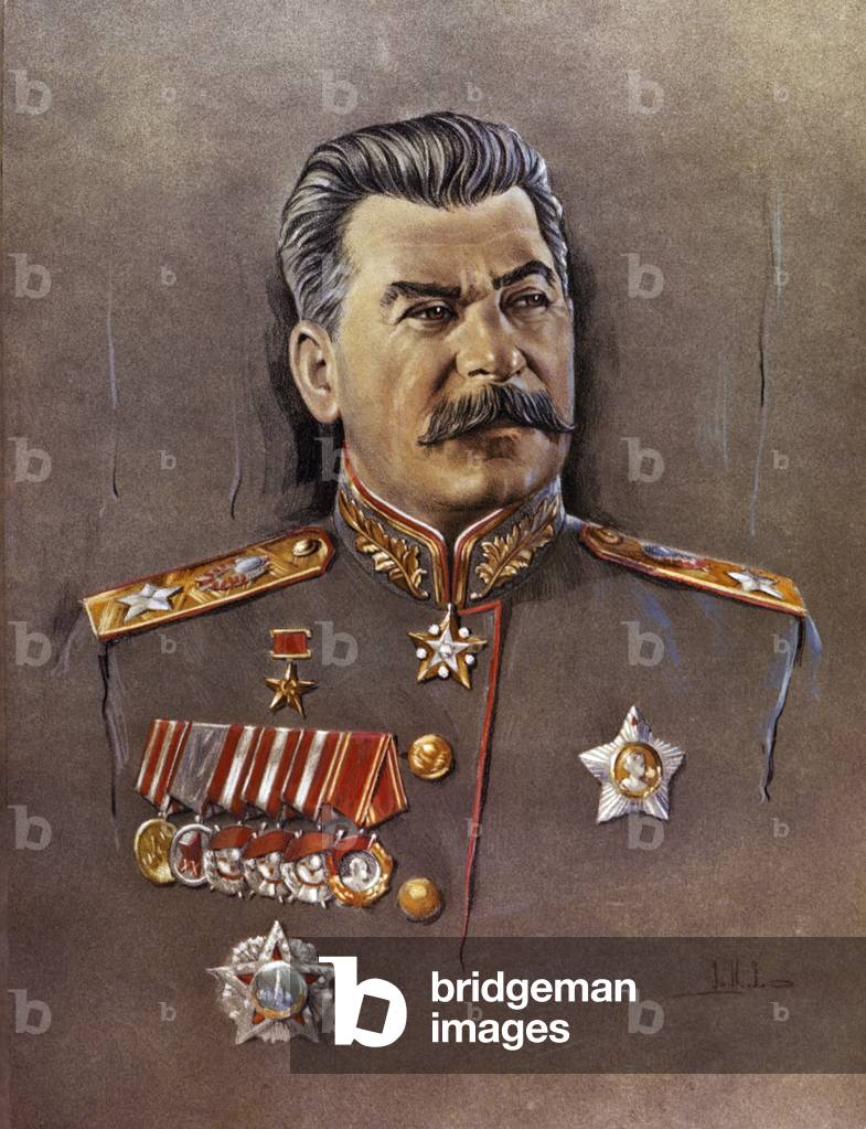 Ritratto di Joseph Stalin.