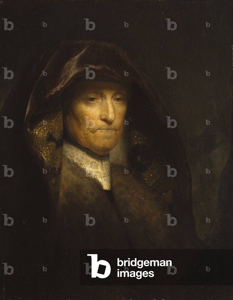 un vecchio donna, chiamato 'The Artist's Mother ', c. 1627-29 (olio su pannello)