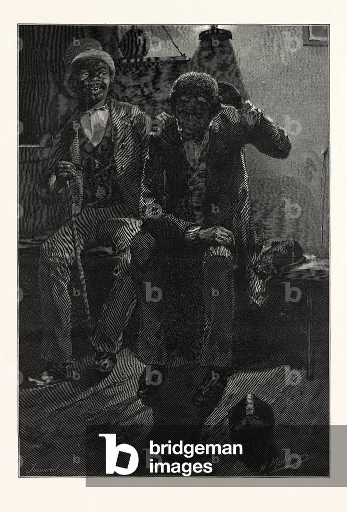 Langleidende und geduldige Rasse, Gravur 1880, USA, USA