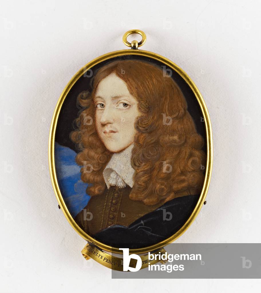 Un gentiluomo, chiamato Josceline Percy, XI conte di Northumberland (1644-1670) (miniatura su pergamena)