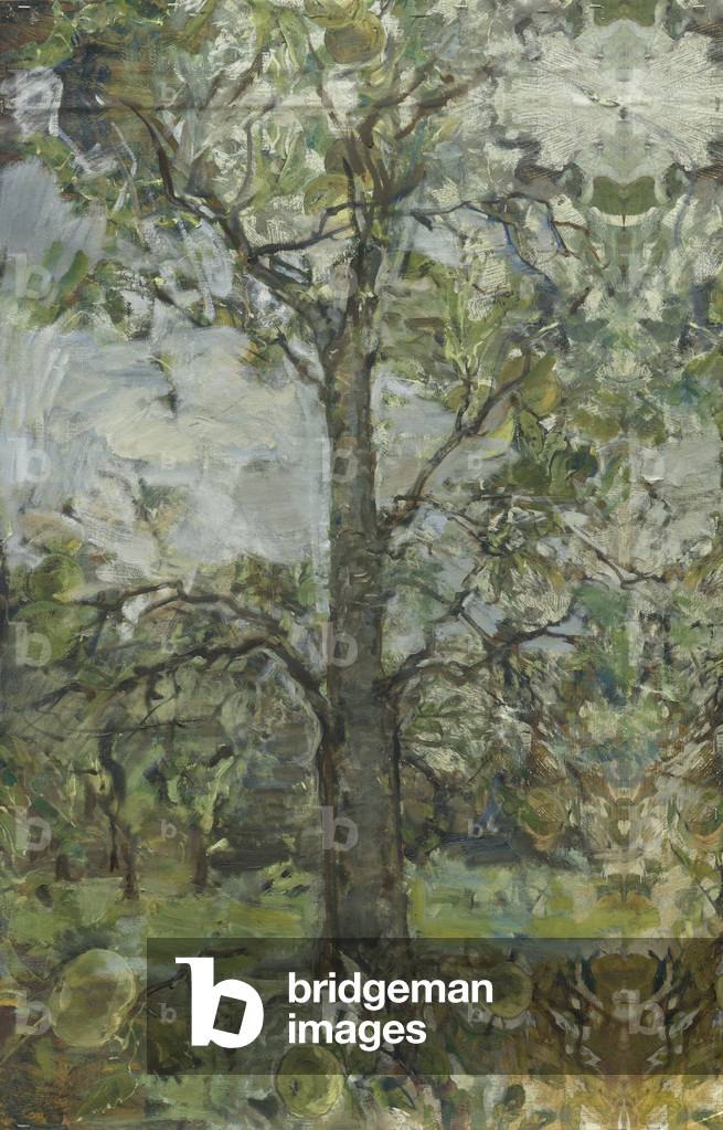 Ash on Top of Apple, 2010 (olio su tela stampa)