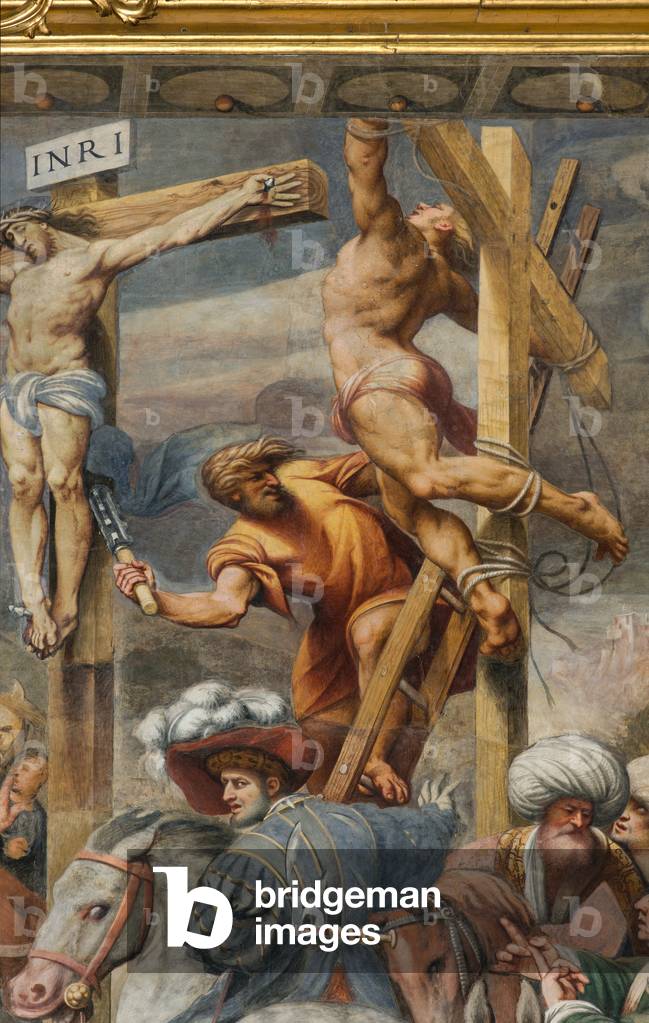 Counterfaccata, IL Pordenone, Kreuzigung 1520-21, Detail
