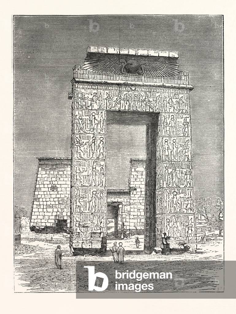 Image de Gravure représentant Pylons à Karnak