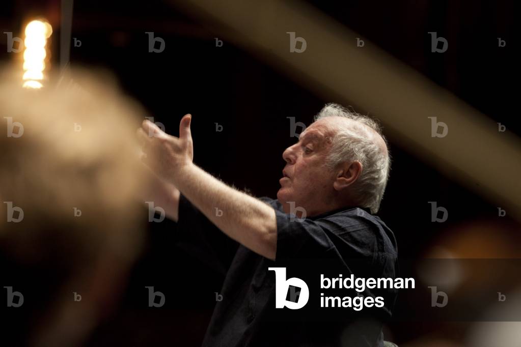 Bild von Fotografie "Daniel Barenboim" von Marion Kalter, b/w