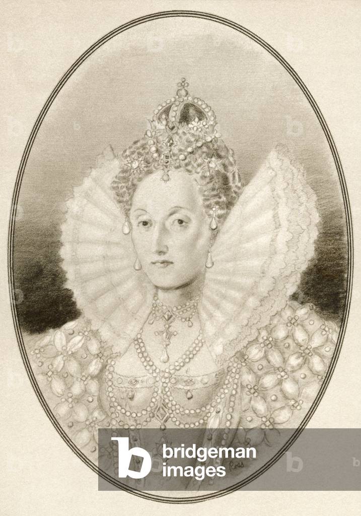 Elisabeth I., auch bekannt als die Jungfrau Königin, Gloriana oder Good Queen Bess, aus lebenden Biografien vo