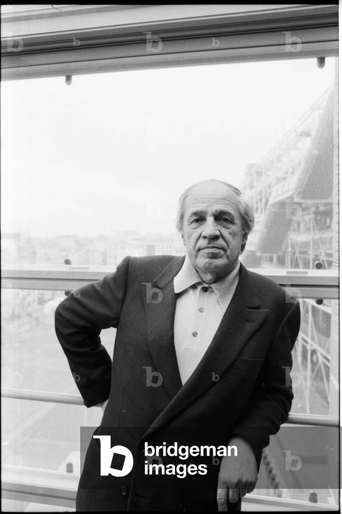 Pierre Boulez by Marion Kalter, b/w