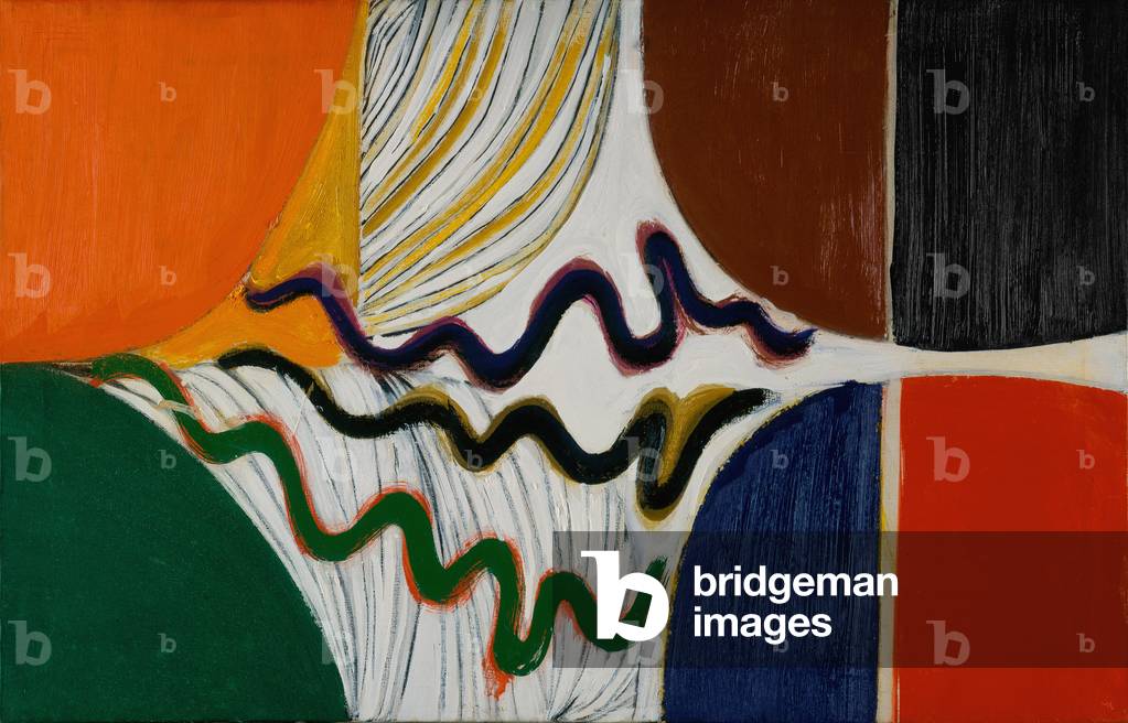 Bobine verde e viola, 1966 (olio su tela)