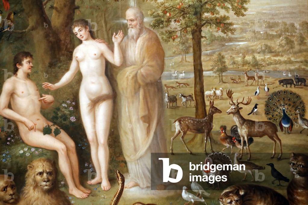 La National Gallery. La creazione di Eva. Dio Padre. XVIII secolo. Lubiana. Slovenia.