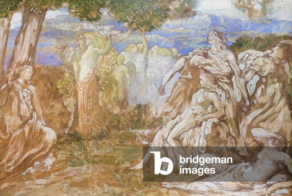 Venus and Adonis, 1903, (oil on cardboard)