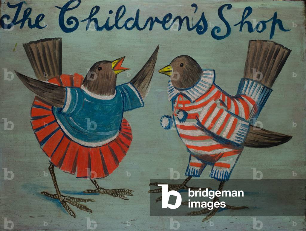 The Children's Shop: uccelli, 1938 (olio su legno)