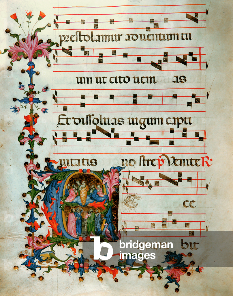 Bild von Manuskript "Antiphonar in Note 5" 1350 von Unknown Artist