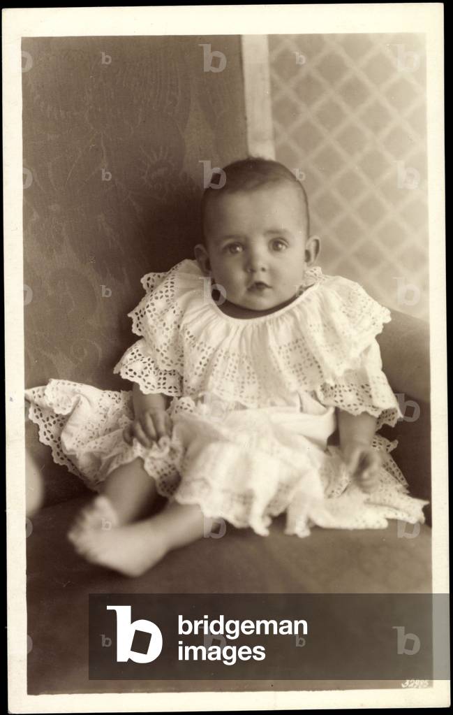 Immagine di Fotografia "Ak Princess Gabrielle di Baviera da bambina (foto b/n)" di German Photographer