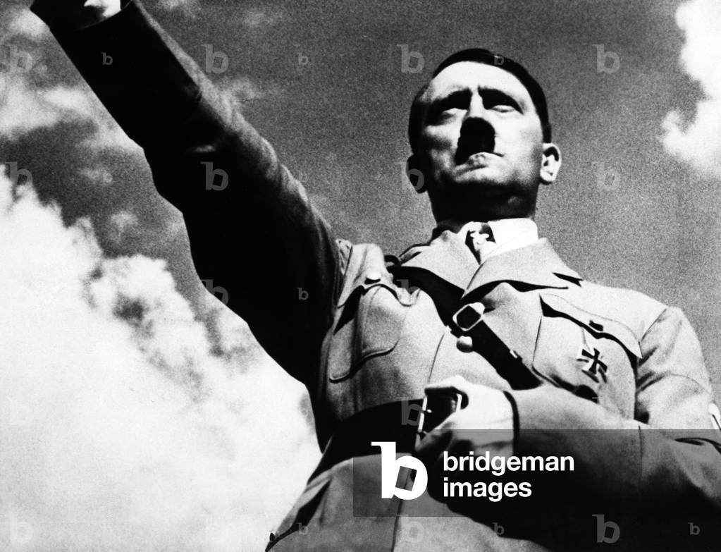 Image of Portrait of Adolf Hitler, 1934 (b/w photo)