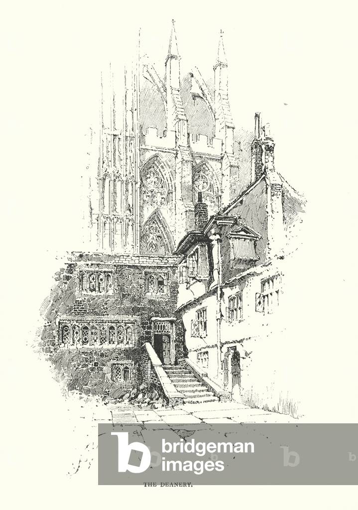Bild von Druck "Das Dekanat (Litho)" 1801 von Herbert Railton