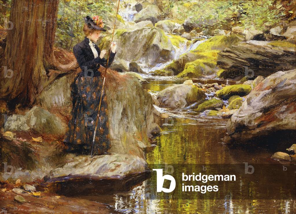 Bild von Gemälde "Baiting the Line" von Francis Coates Jones