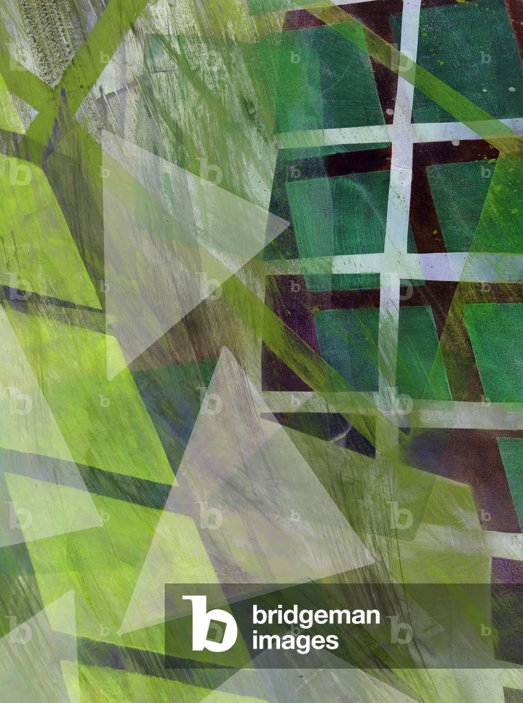 Moderne Architektur Grün, 2016 (Originaldruck)