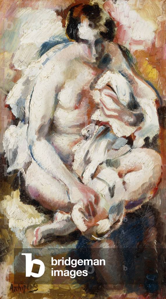 Image of Painting depicting After the Bath; Apres le Bain by Alexander Archipenko