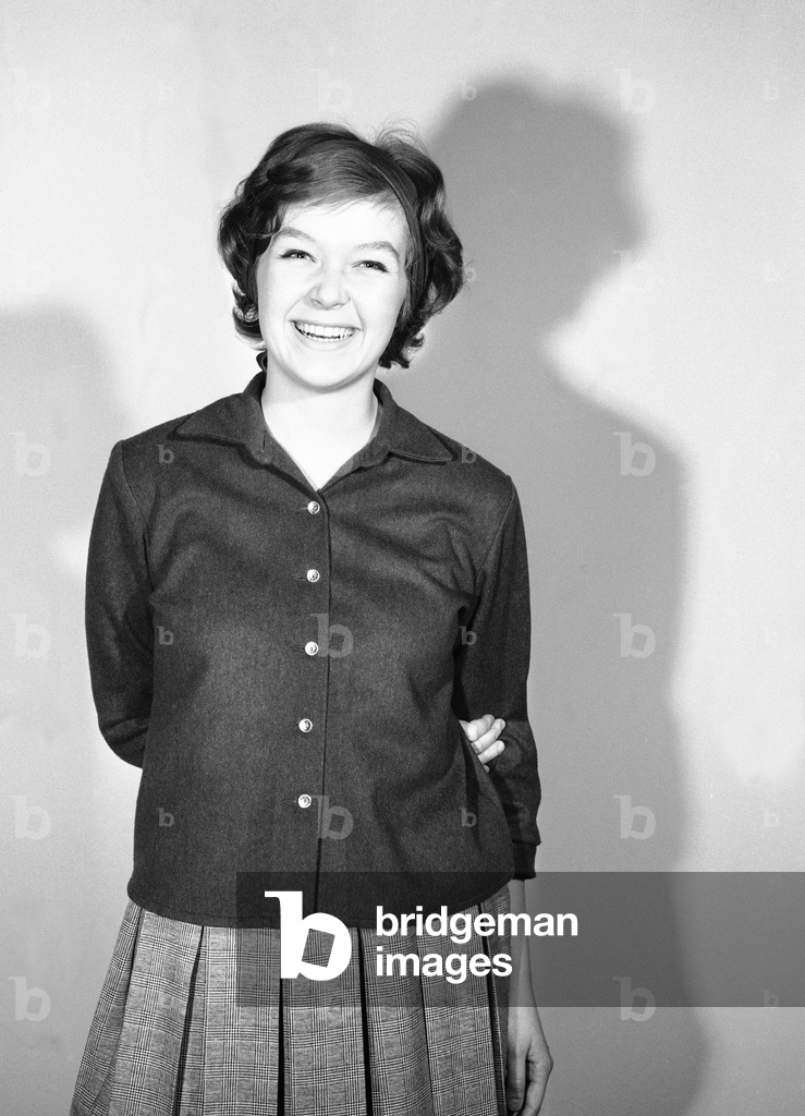 Immagine di Fotografia "Oslo 25 marzo 1961. Figli di genitori famosi. Qui Trulte (Anne Kathrine) Heide Steen" 