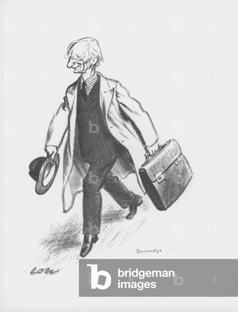 Immagine di Stampa "Lord Beveridge (lito)" di David Low, b/w