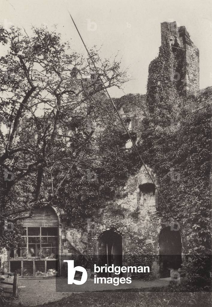 Il castello Keep Interior (foto in b/n)