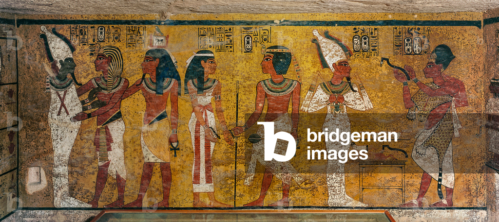 Wandmalerei im Grab von König Tutanchamun; Ägypten; Neues Königreich; Tutanchamun; Tal von..., 2003 (Foto)