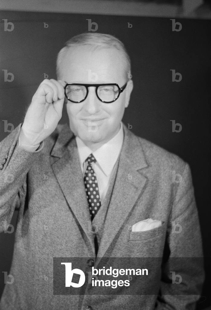 German newspresenter and radio speaker Werner Veigel at Hamburg