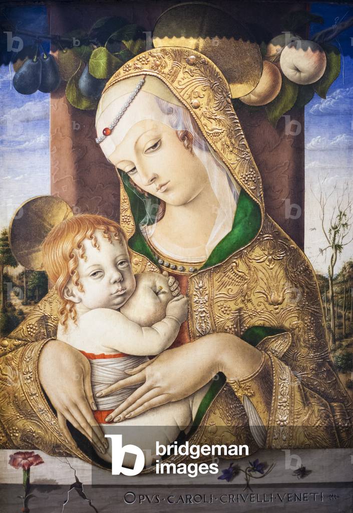 La vergine e il bambino, 1480, (tempera su tavola)