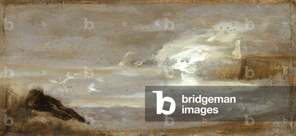Immagine di Dipinto "Paesaggio marittimo" 1850 di Jean-Baptiste Carpeaux