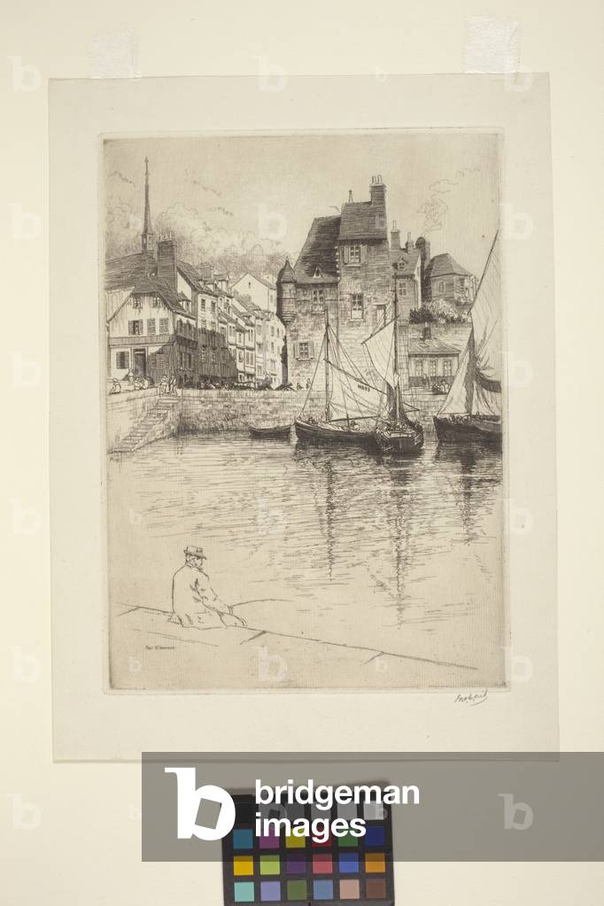 Immagine di Disegno "Port d'Honfleur (inchiostro)" di George-Charles Aid