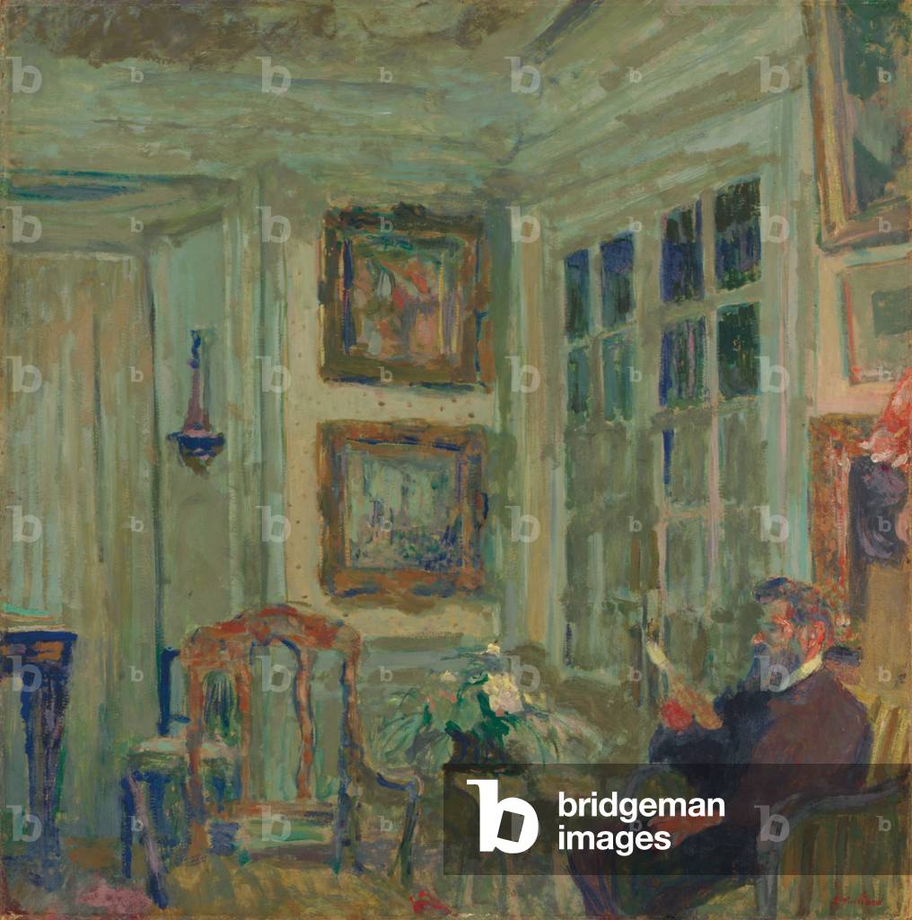 Arthur Fontaine Reading; Arthur Fontaine lisant, 1904 (olio su tavola)