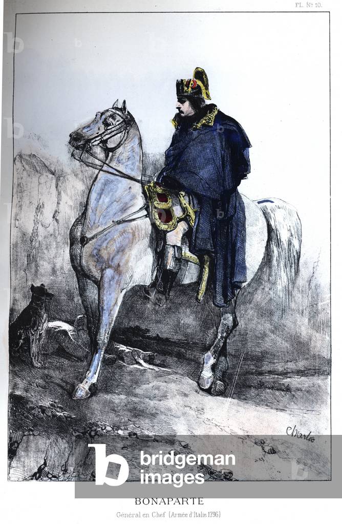 Napoleon crossing the Alps in 1796