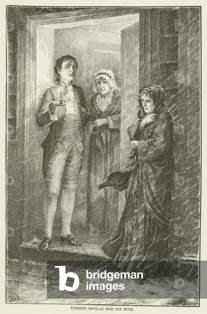 Theron Saville und seine Frau (Gravur)