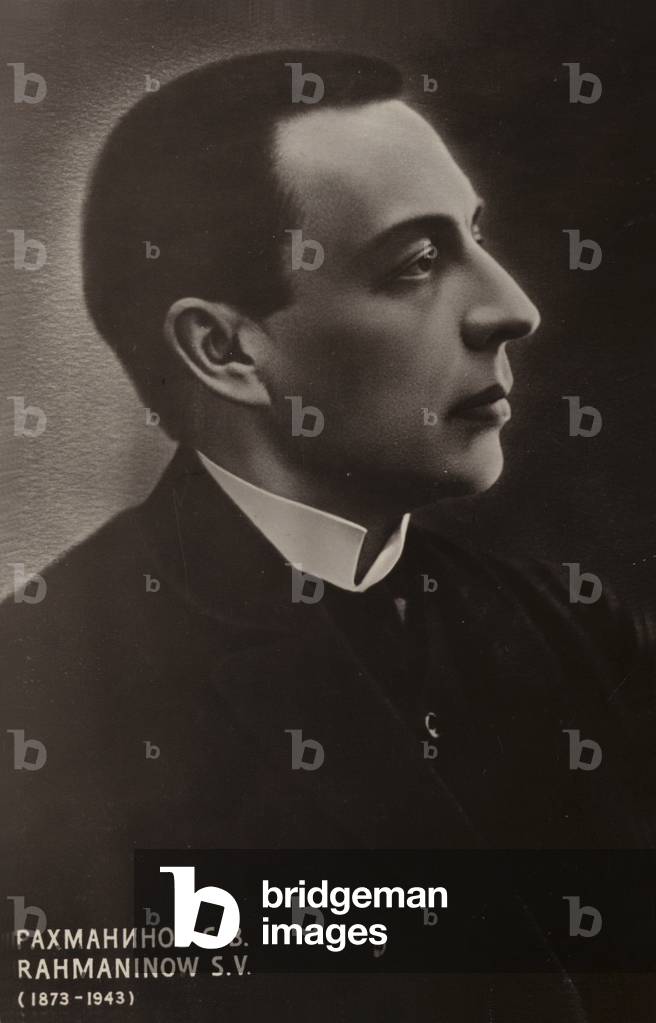 Ritratto di Sergei Rachmaninoff (foto b/n)