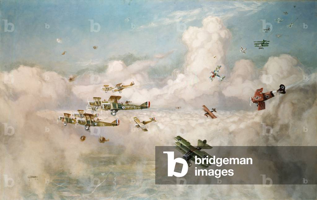 Bild von Gemälde "Erster Weltkrieg „Closing up“ von G H Davis" von George Horace Davis