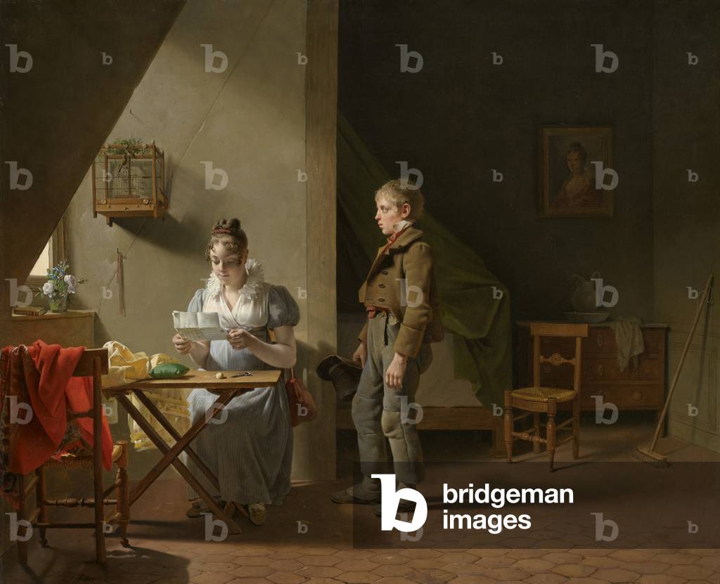 Image de Peinture représentant Le Messager, 1815 par Martin Drolling