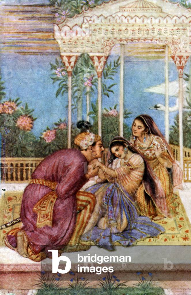 "Nala nel bower della fanciulla Damayanti" di Evelyn Paul