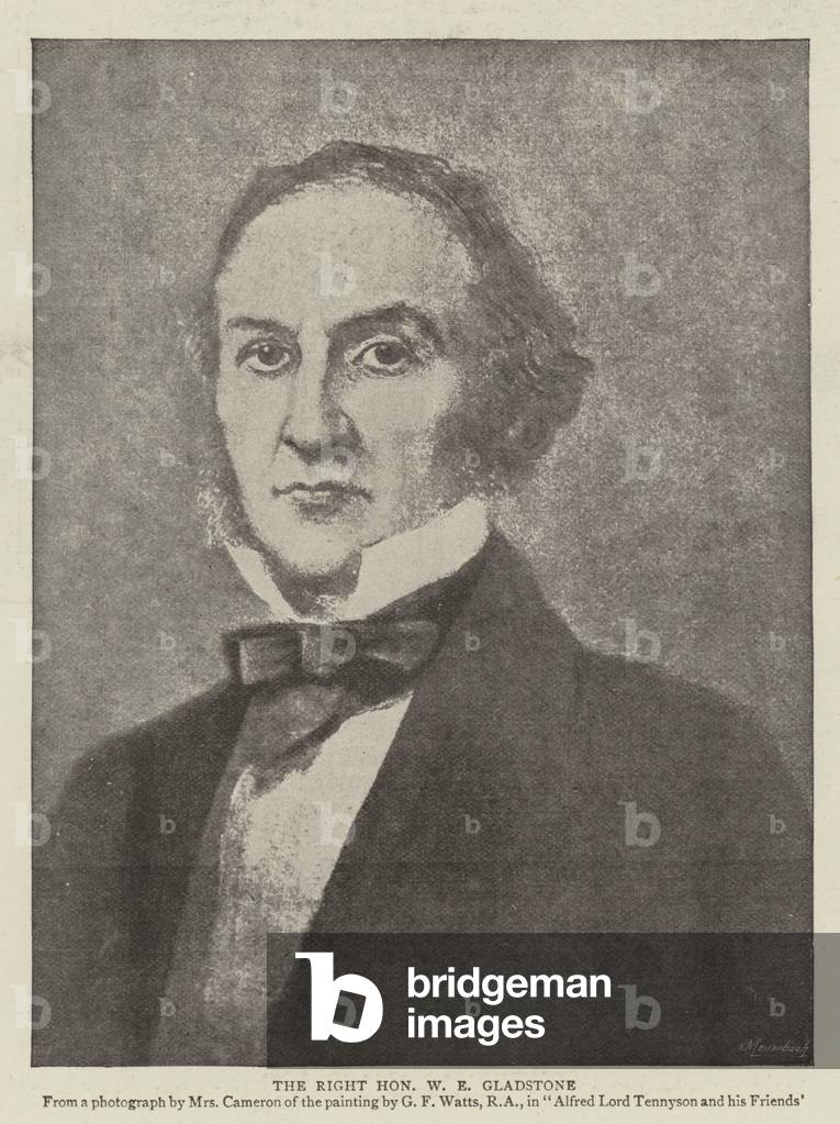 The Right Honourable W E Gladstone (Litho)