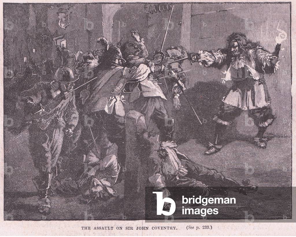 Immagine di Stampa "L'assalto a Sir John Coventry (lito)" di Walter Stanley Paget