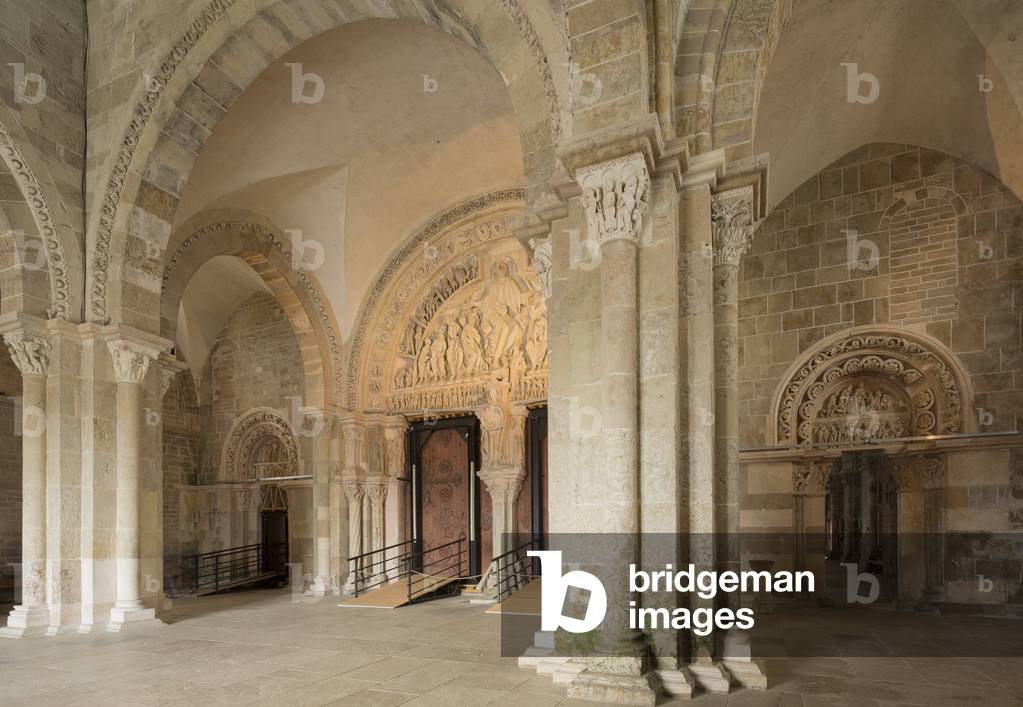 Cancello centrale. Basilica di Santa Madeleine, Vezelay, 1120-1150 (fotografia)