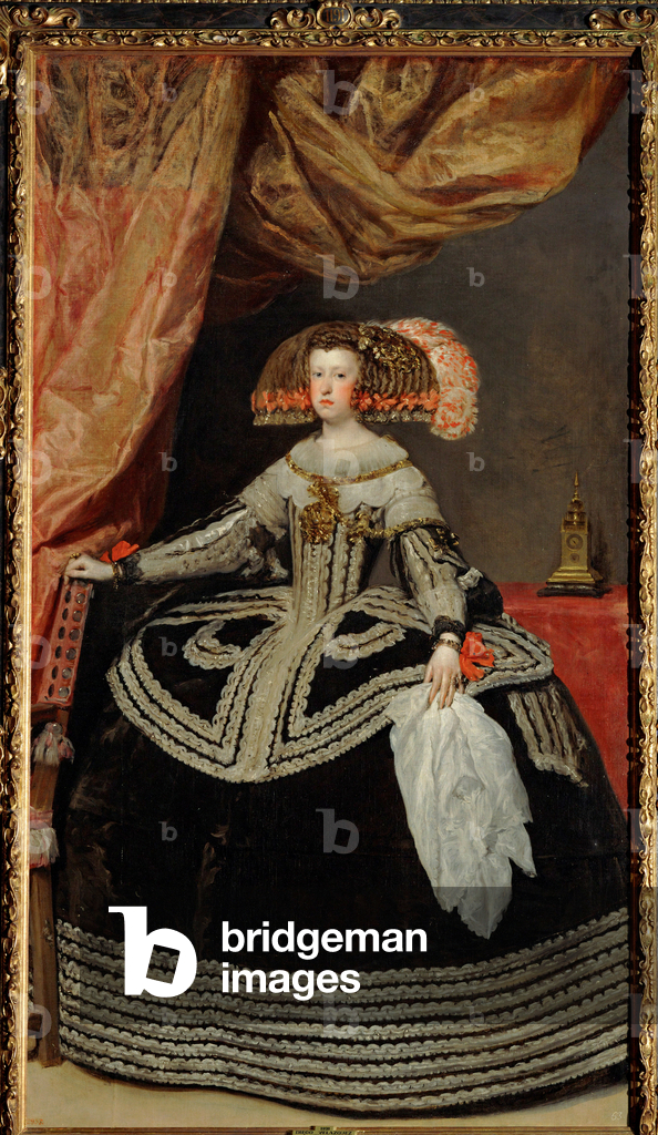 La regina Maria Anna di Spagna, figlia dell'imperatore Ferdinando III, seconda moglie del re Filippo IV (dipin