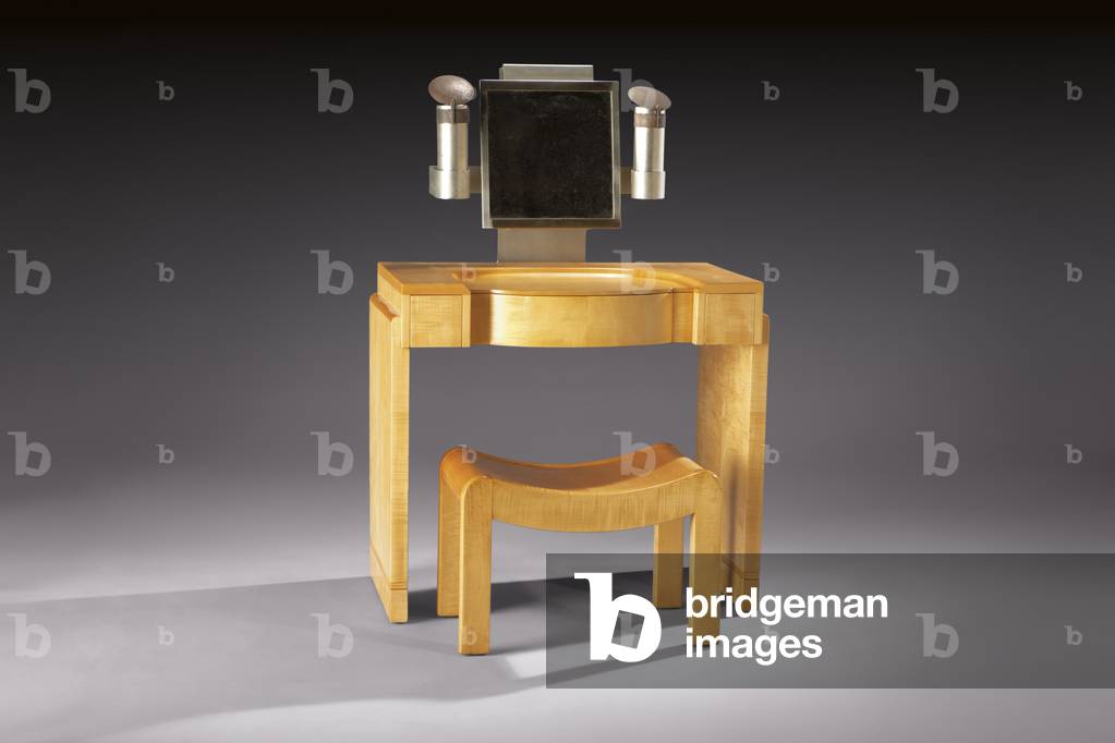 MS423 Sgabello Coiffeuse e SN1, c.1926 (sicomoro)
